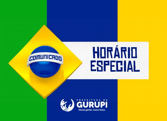 HORÁRIOS ESPECIAIS EM DIA DE JOGO DO DO BRASIL, EM BONFINÓPOLIS -  Prefeitura Bonfinópolis