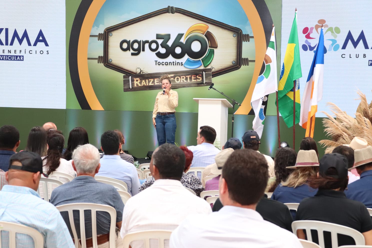Prefeita Josi Nunes destaca potencialidades de Gurupi e da região Sul durante a abertura da Agro 360. Foto: Lino Vargas – Secom Gurupi